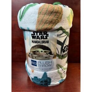 Disney The Big One Star Wars Mandalorian Blanket Oversized 5' x 6' Plush Throw